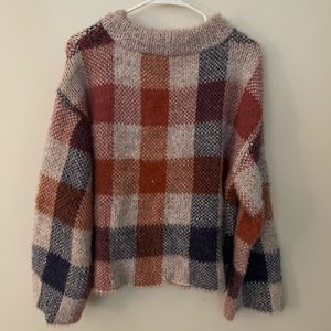 Fuzzy pullover sweater